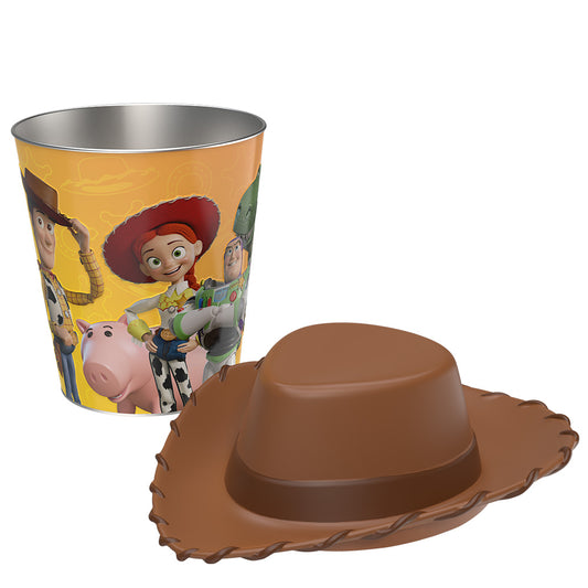Toy Story 5 130oz Tin Bucket with 3D Lid Woody's Hat