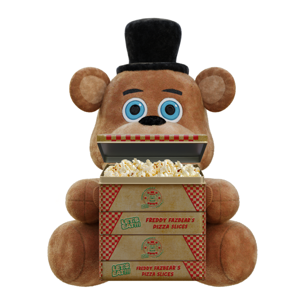 Five Nights at Freddy's Freddy Fazbear Plush with Pizza Box Popcorn Bucket