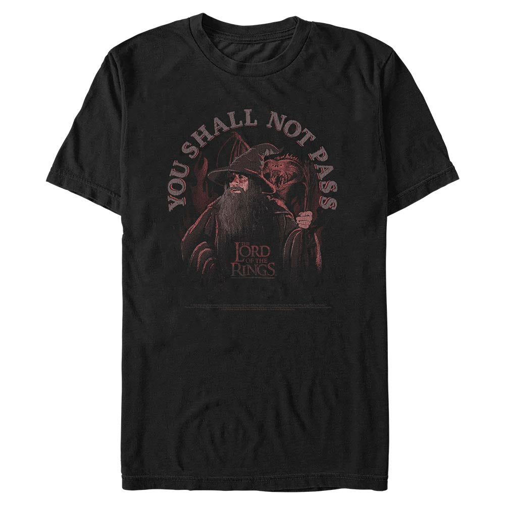 The Lord of the Rings You Shall Not Pass T-Shirt Black