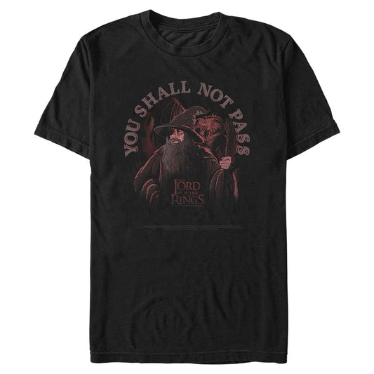 The Lord of the Rings You Shall Not Pass T-Shirt Black