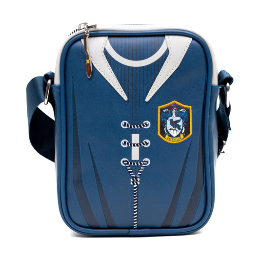 Harry Potter Ravenclaw Quidditch Uniform blue vegan leather crossbody bag front view