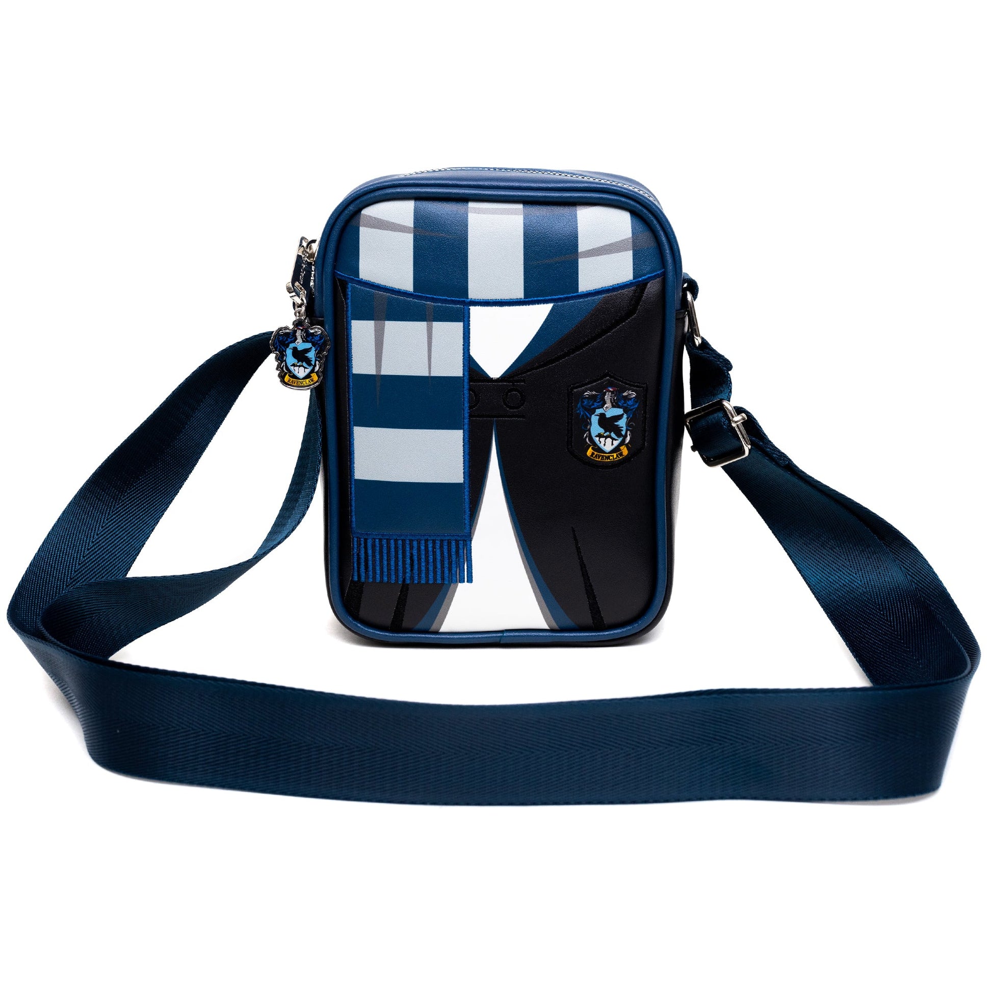 Back view of Ravenclaw embroidered crossbody bag