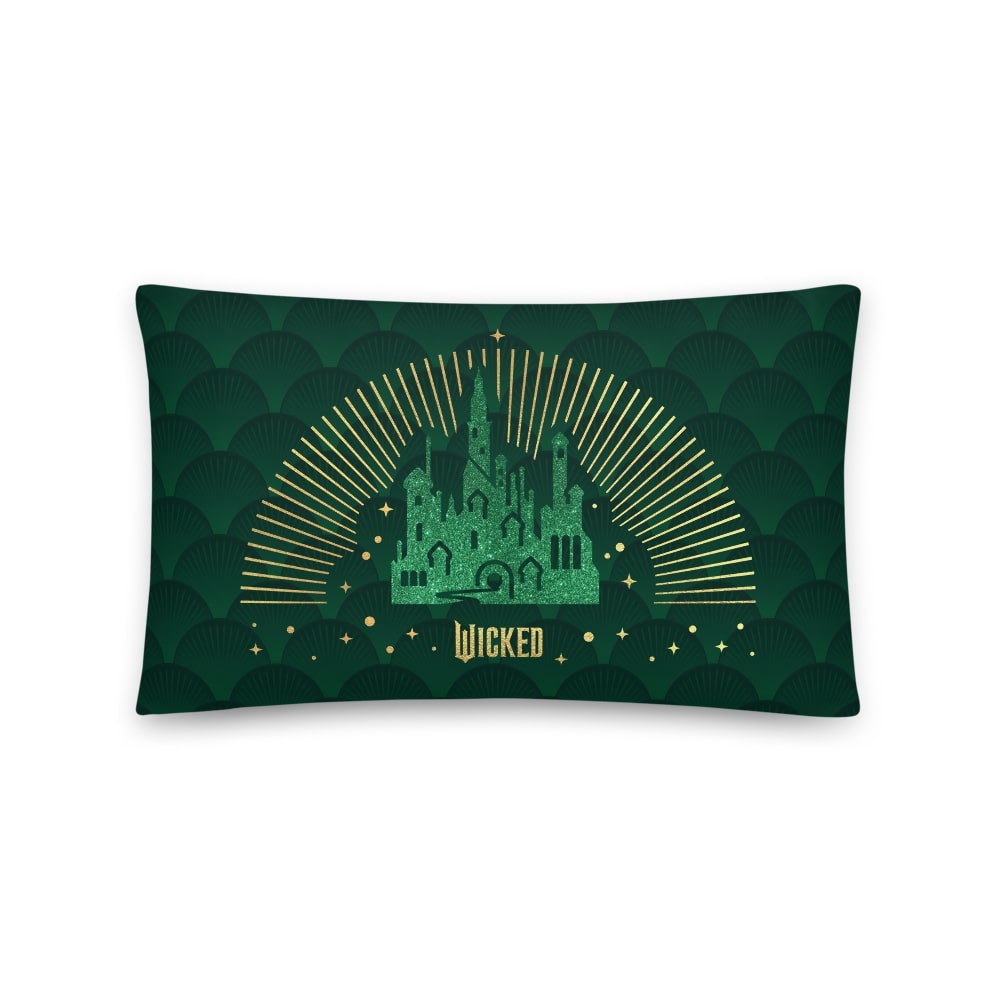 Wicked Emerald City Pillow White