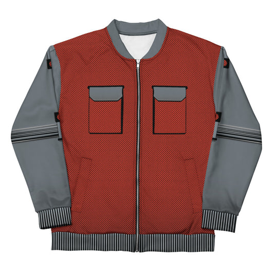 Back to the Future Marty McFly Bomber Jacket White