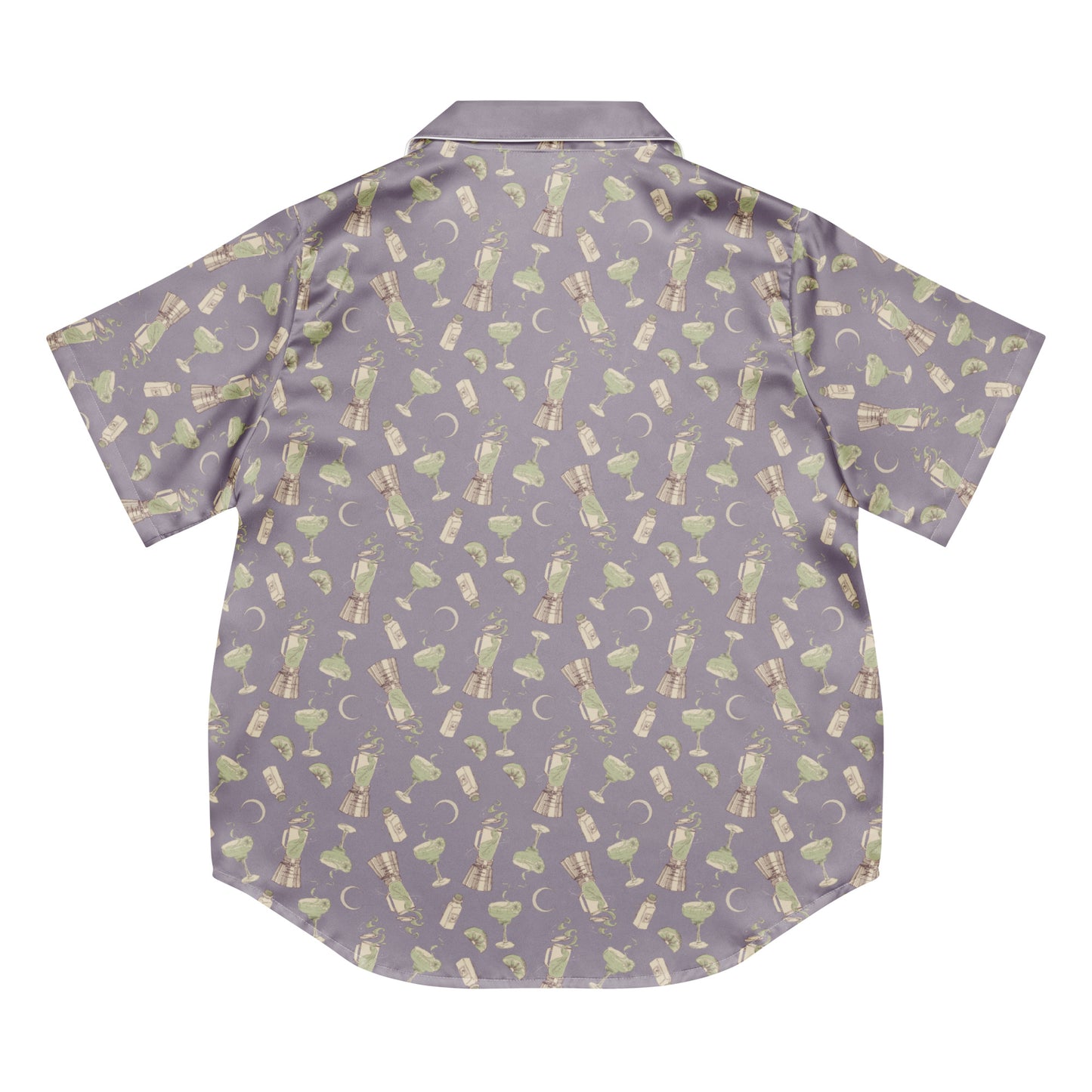 Front view of the unisex Practical Magic 2 margarita design sleepwear top.