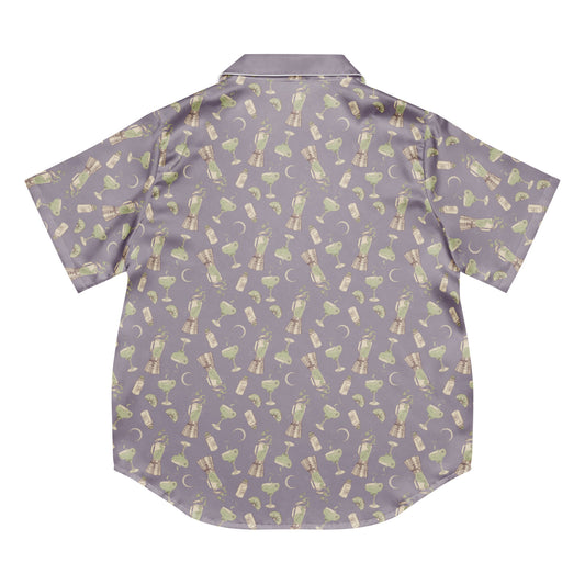 Front view of the unisex Practical Magic 2 margarita design sleepwear top.
