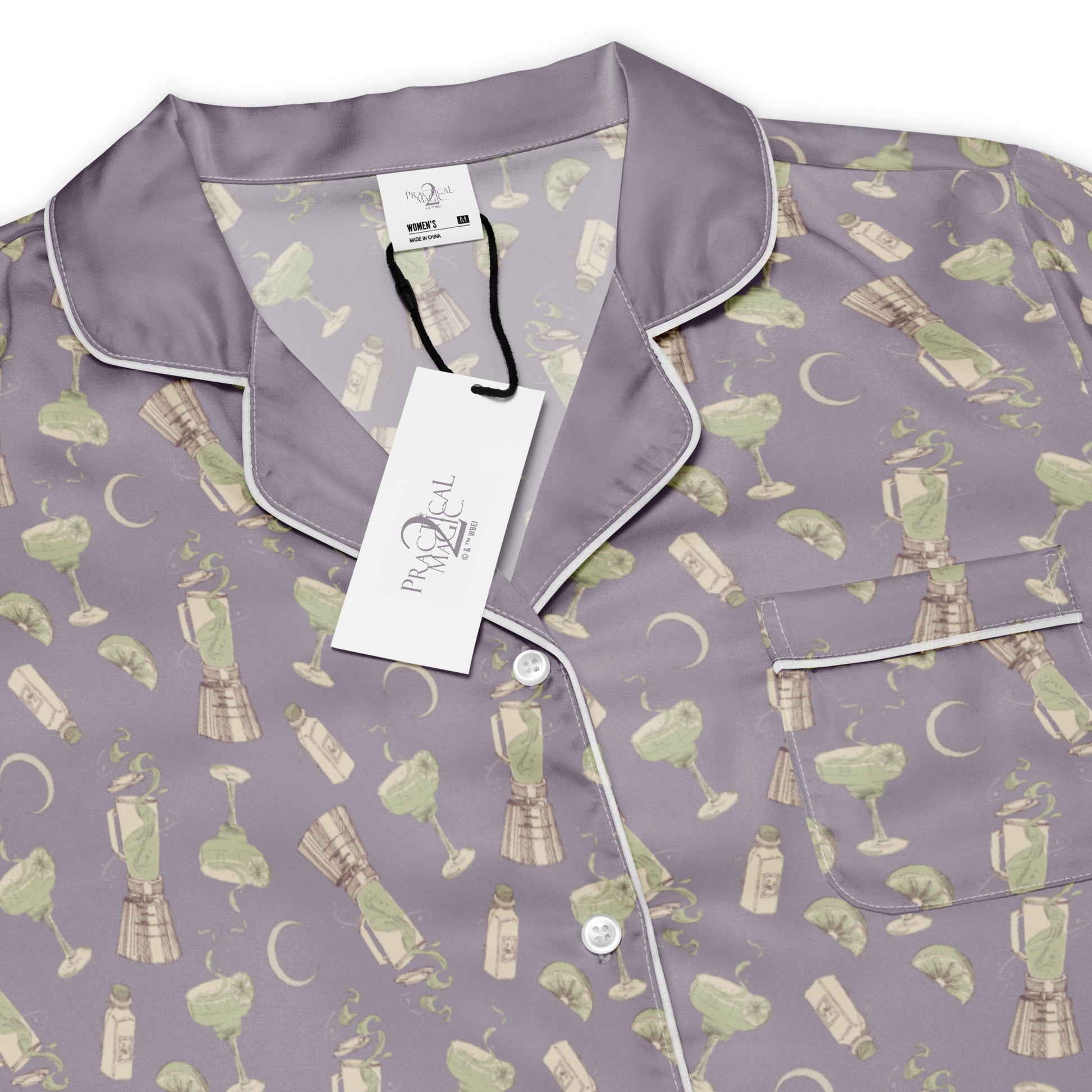 Full view of the comfortable Practical Magic 2 crewneck pajama top.