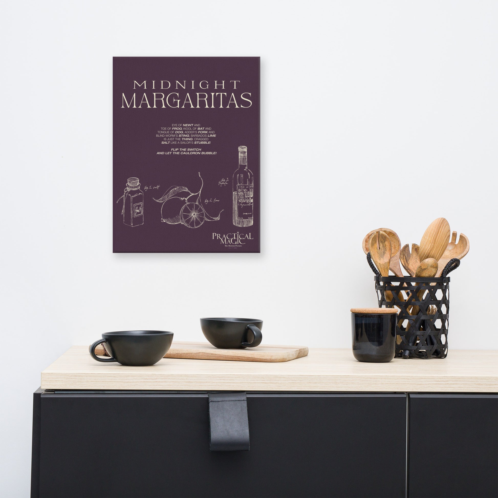 Practical Magic licensed movie merchandise canvas for home decor.