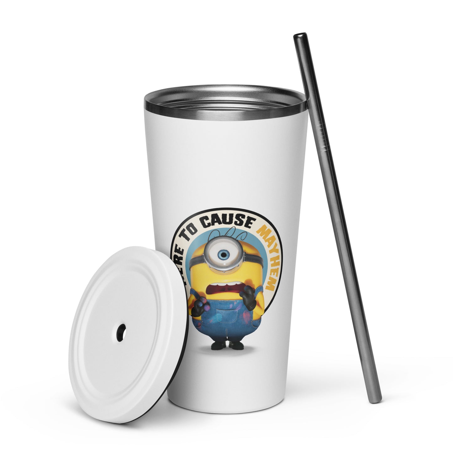 Minions & Monsters Personalized Tumbler Here to Cause Mayhem