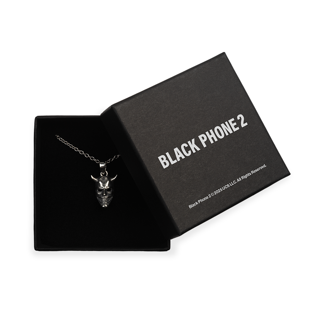 Black Phone 2 Grabber Mask Pendant Necklace