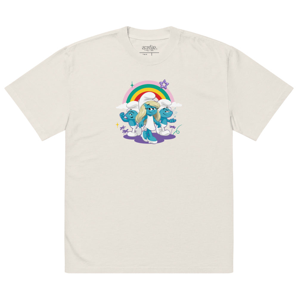 Smurfs Just Be Good T-Shirt Faded Bone