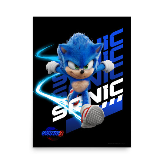 Sonic the Hedgehog 3 Sonic Premium Poster