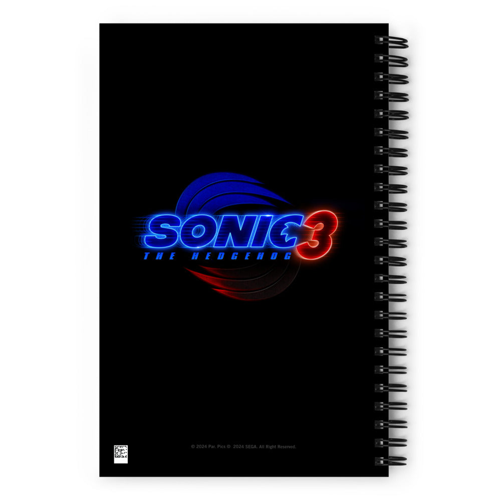 Sonic the Hedgehog 3 Wanna Race? Spiral Notebook