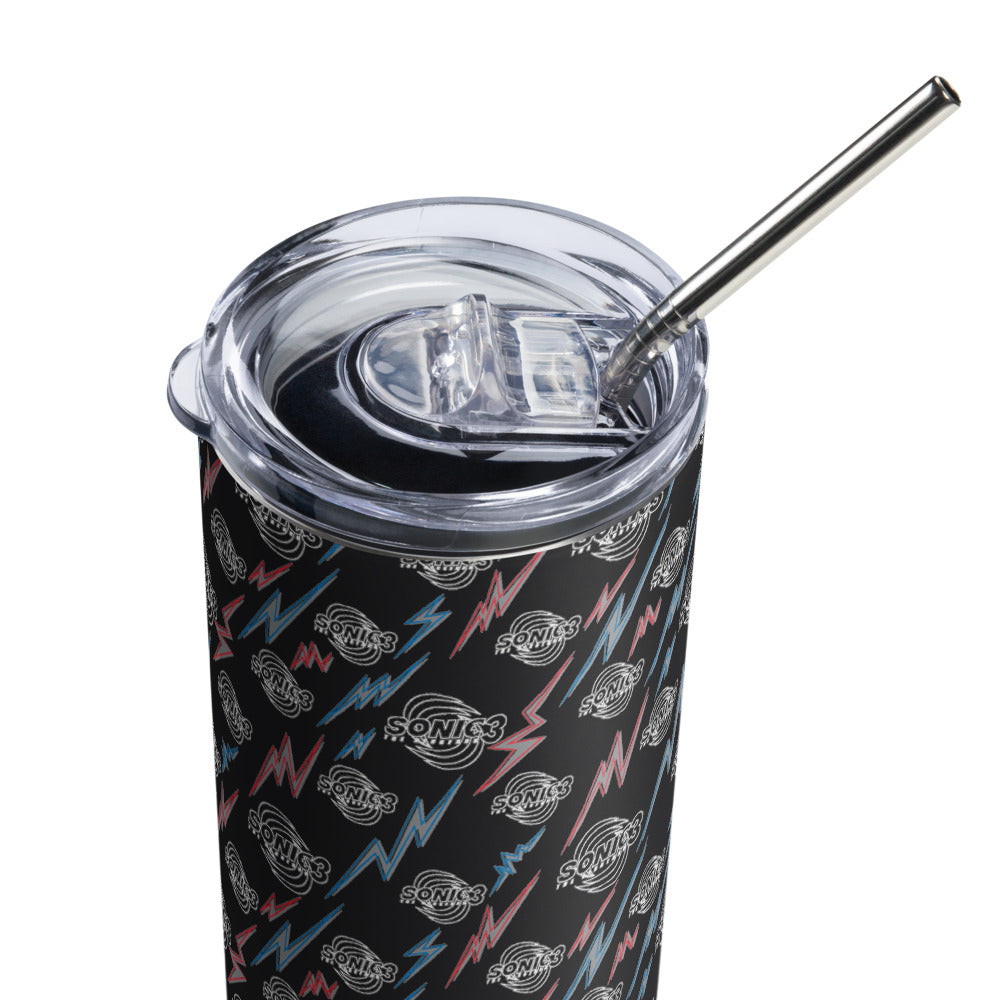 Sonic the Hedgehog 3 Logo Stainless Steel Tumbler