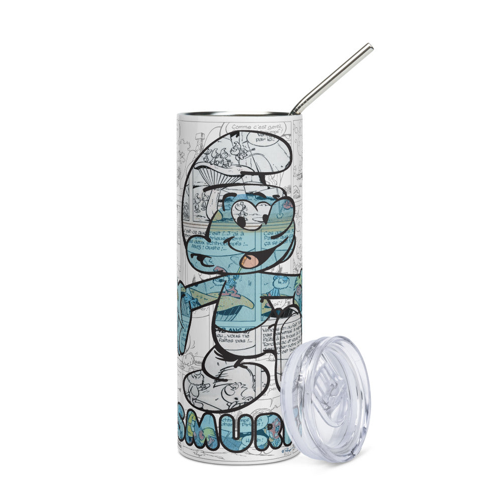 The Smurfs Comic Stainless Steel Tumbler