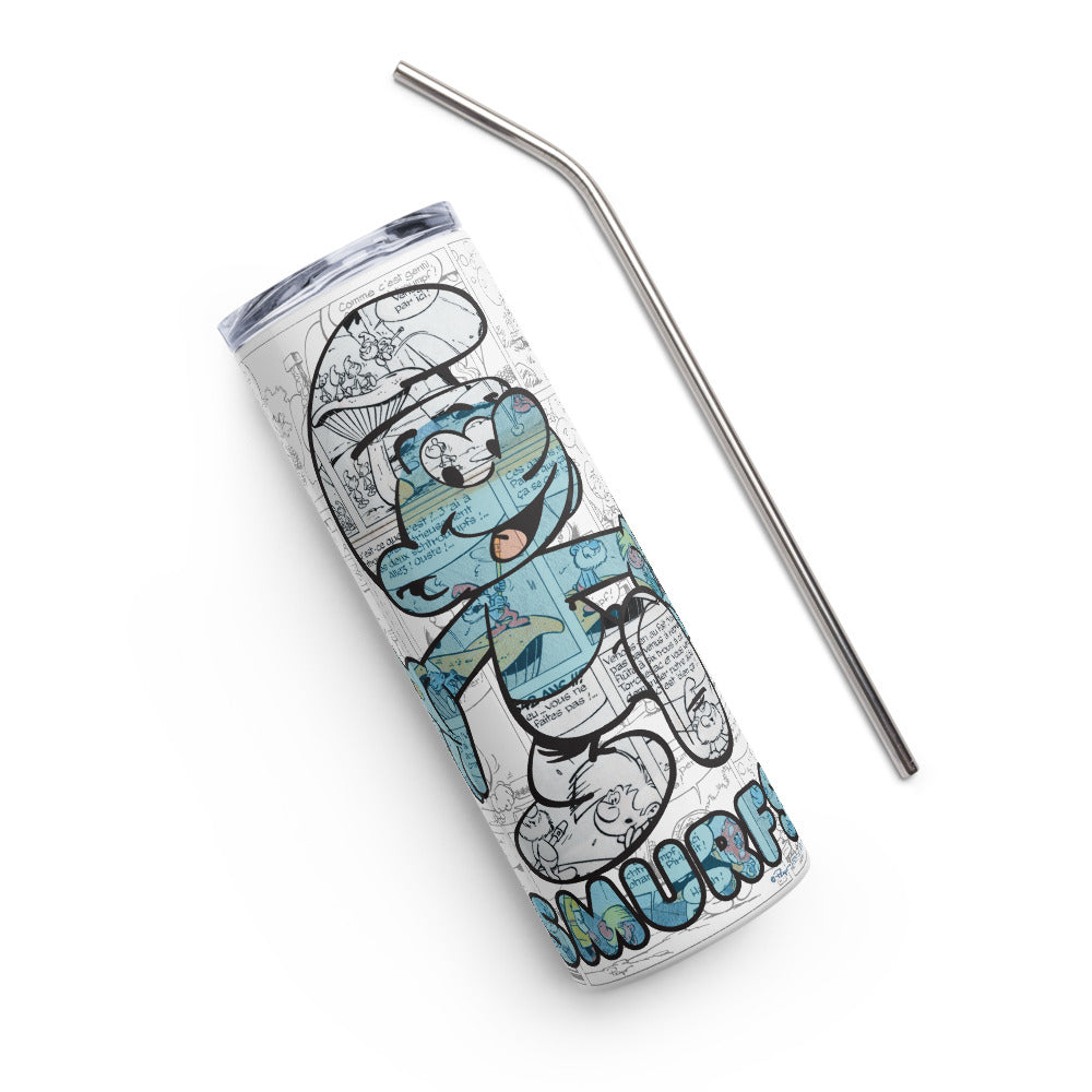 The Smurfs Comic Stainless Steel Tumbler