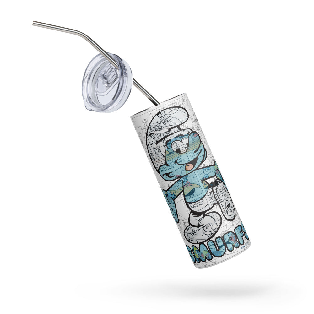 The Smurfs Comic Stainless Steel Tumbler