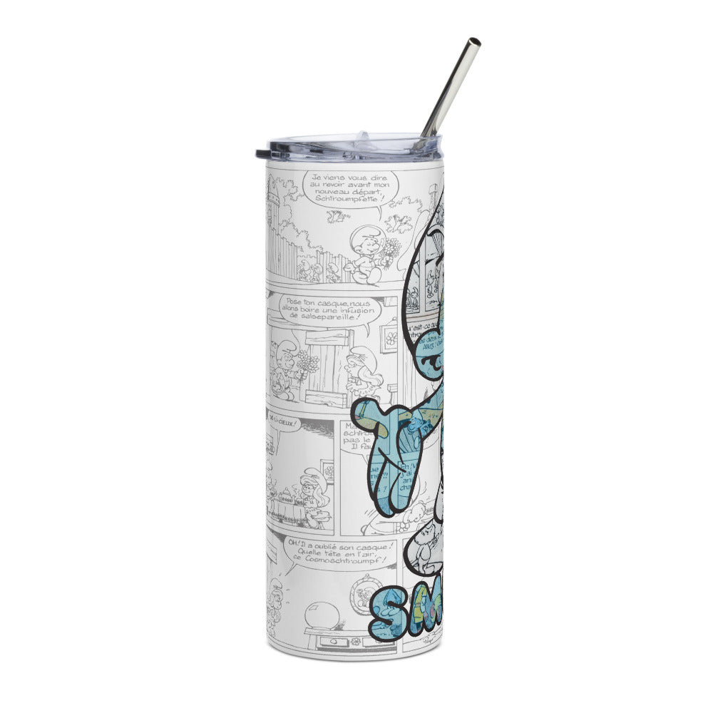 The Smurfs Comic Stainless Steel Tumbler
