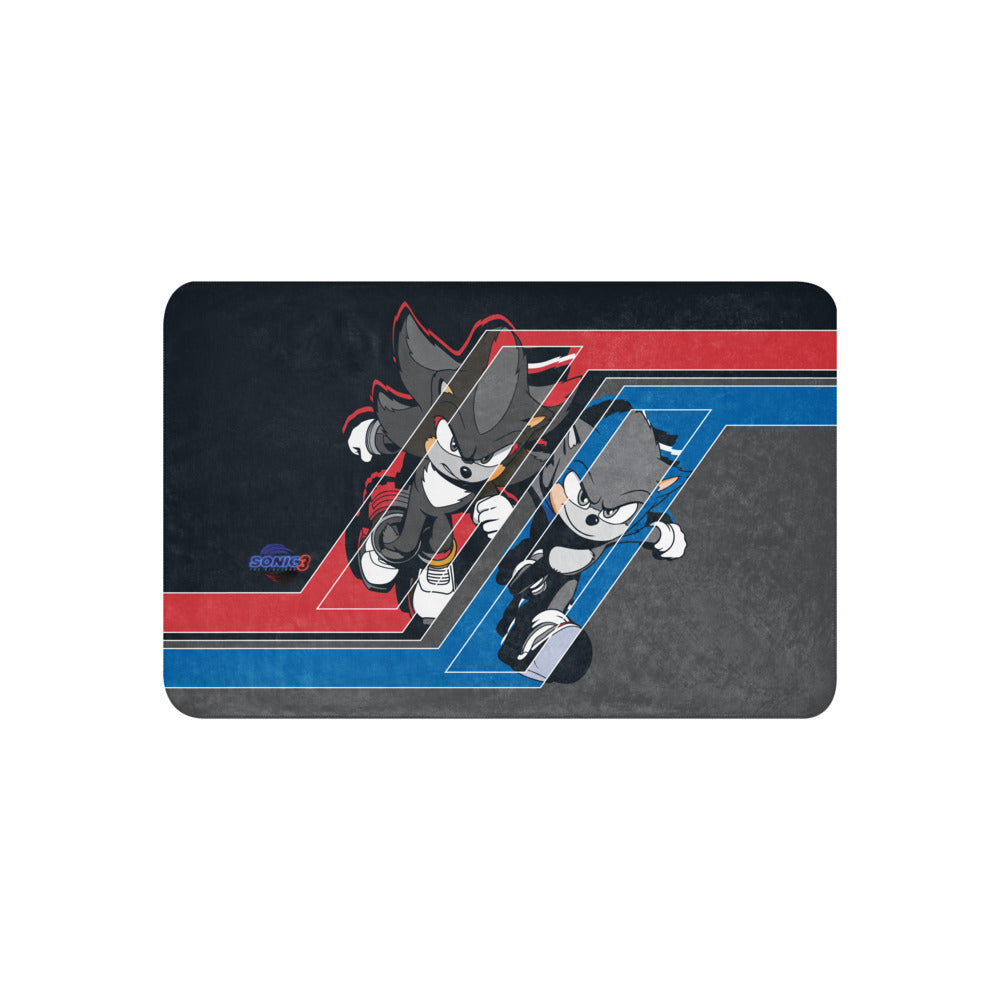 Sonic the Hedgehog 3 Shadow vs Sonic Premium Sherpa Blanket