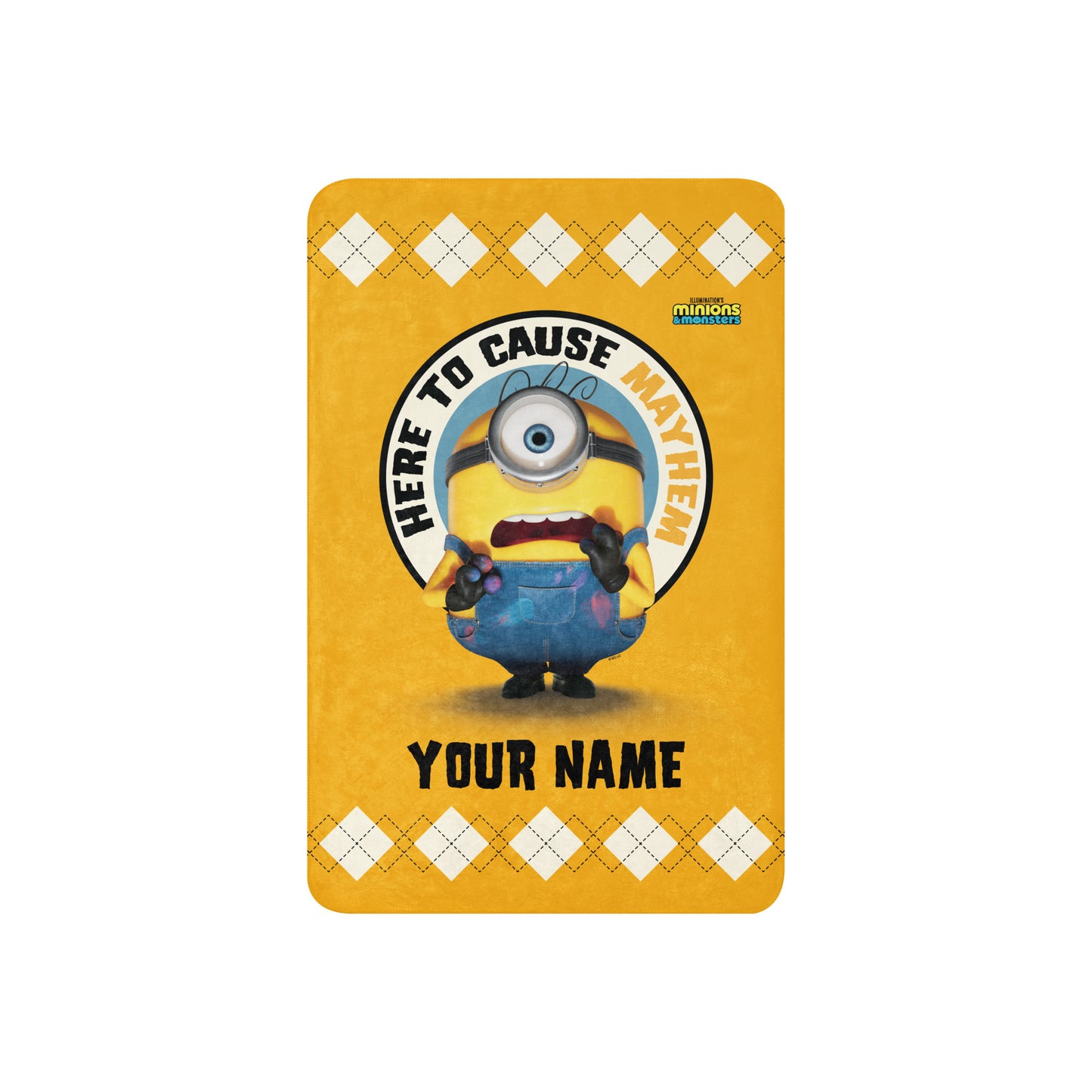 Minions & Monsters Personalized Blanket Here to Cause Mayhem