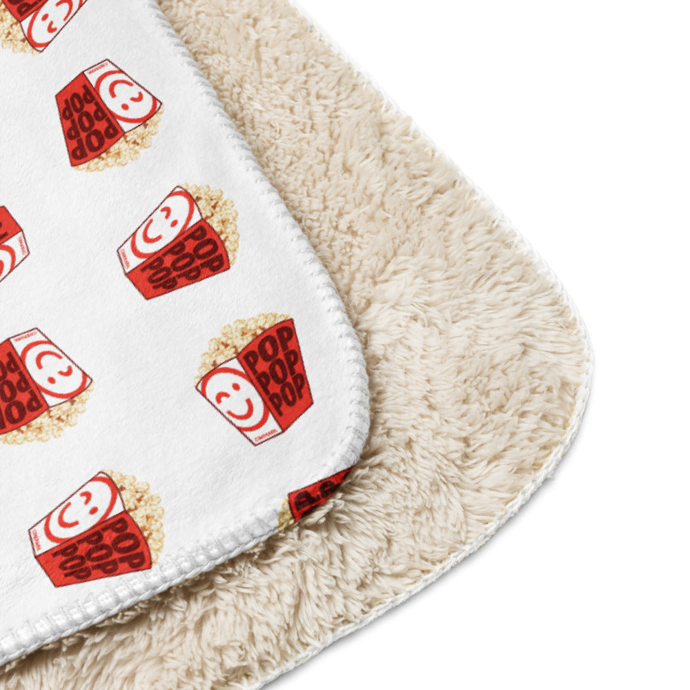 Cinemark Sherpa Blanket Popcorn