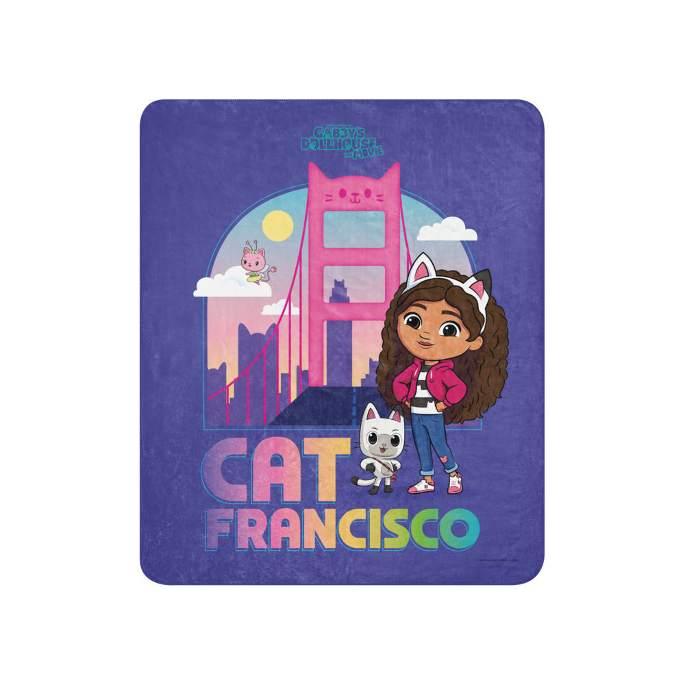 Gabby's Dollhouse Cat Francisco Premium Sherpa Blanket 50 in x 60 in