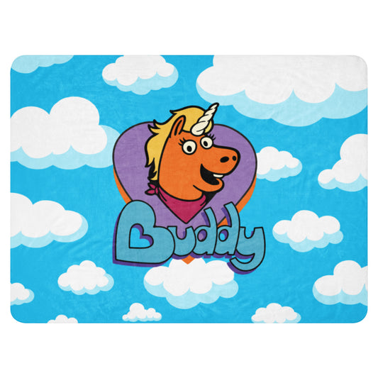 Buddy Logo Sherpa Blanket featuring the AMC Theatres mascot