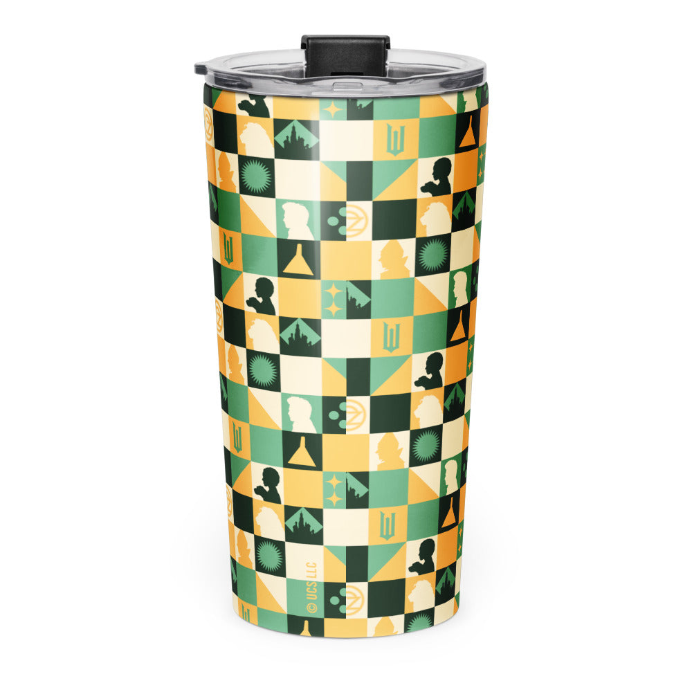 Wicked: For Good Checkered Pattern Stainless Steel Tumbler