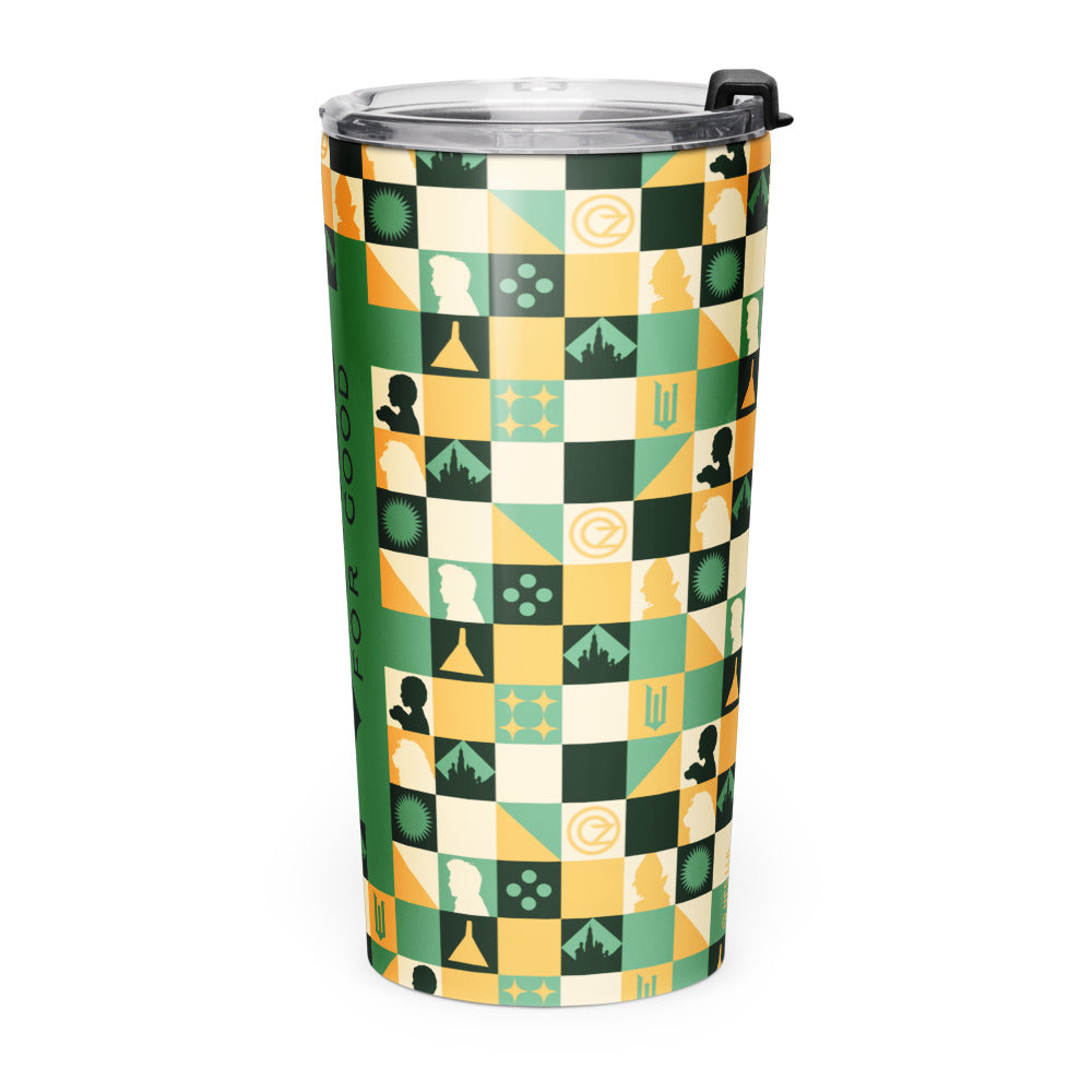 Wicked: For Good Checkered Pattern Stainless Steel Tumbler