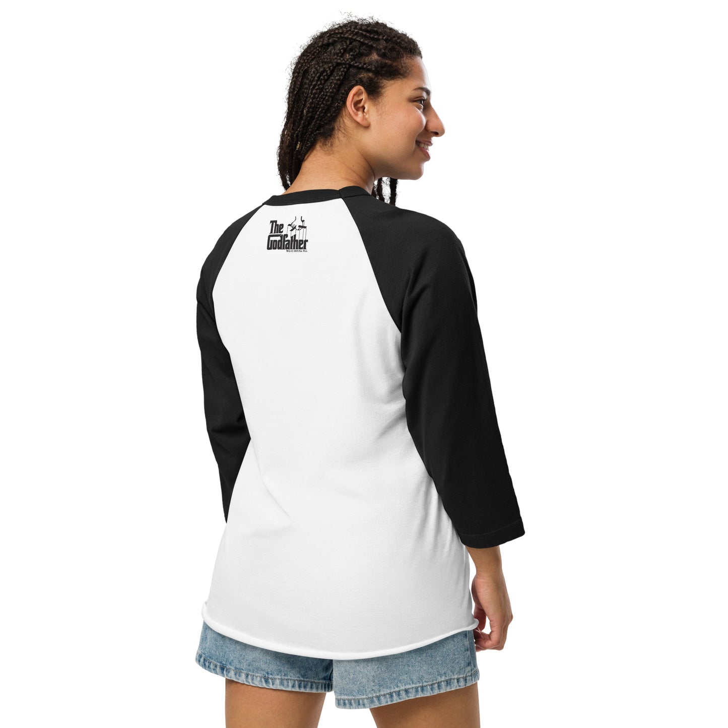 The Godfather Names 3/4 Sleeve Raglan Shirt
