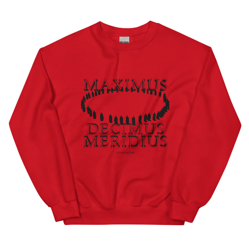 Gladiator Maximus Decimus Meridius Crewneck Sweatshirt Red