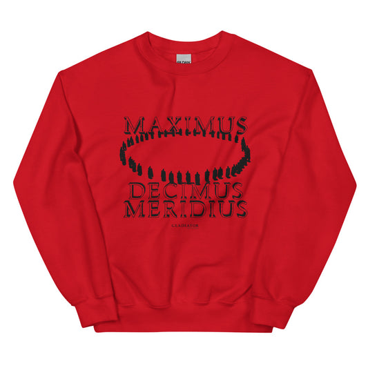 Gladiator Maximus Decimus Meridius Crewneck Sweatshirt Red