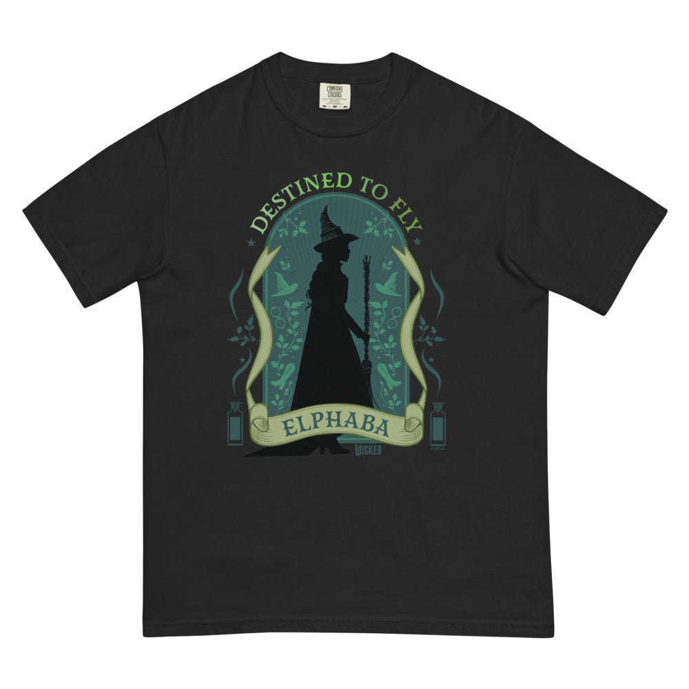 Wicked Enchanted Elements Destined To Fly Elphaba Comfort Colors T-Shirt Black