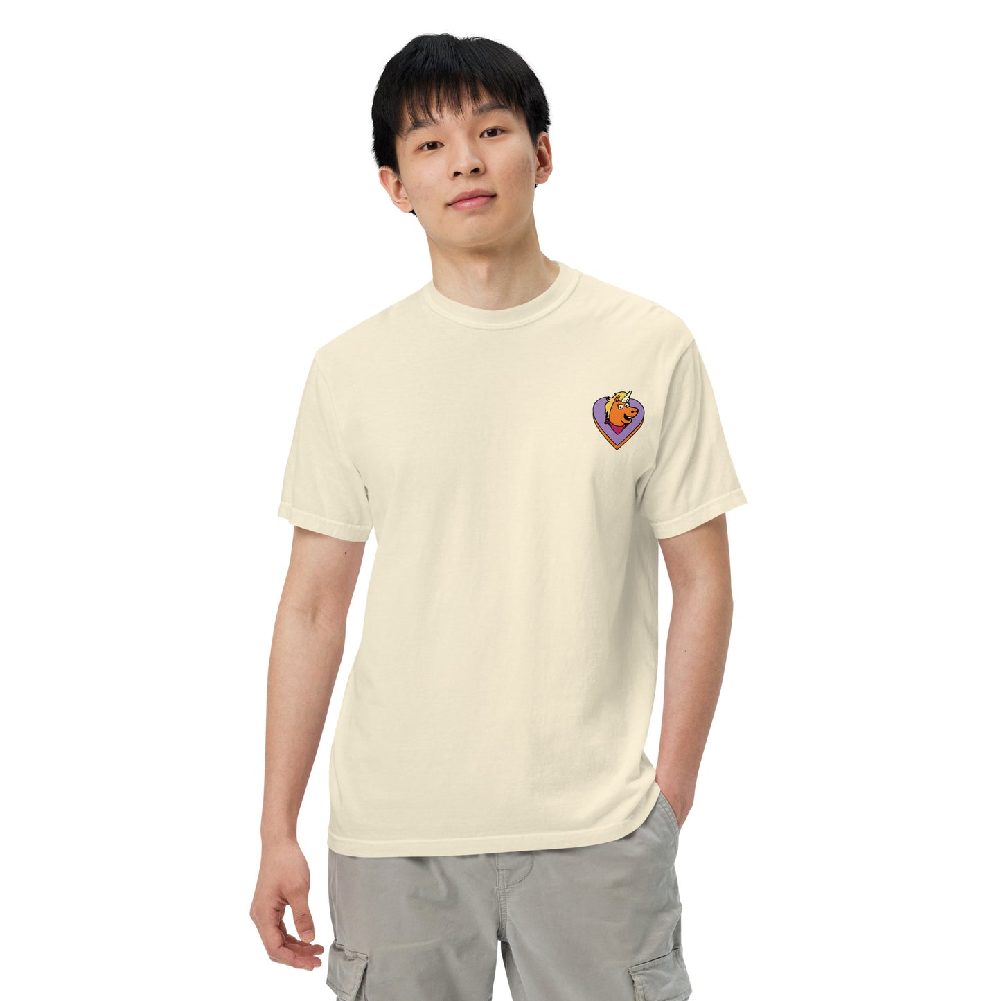 Full size range S-4XL Buddy t-shirt size guide view