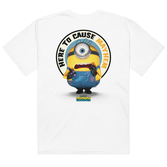 Minions & monsters personalized t-shirt here to cause mayhem - white