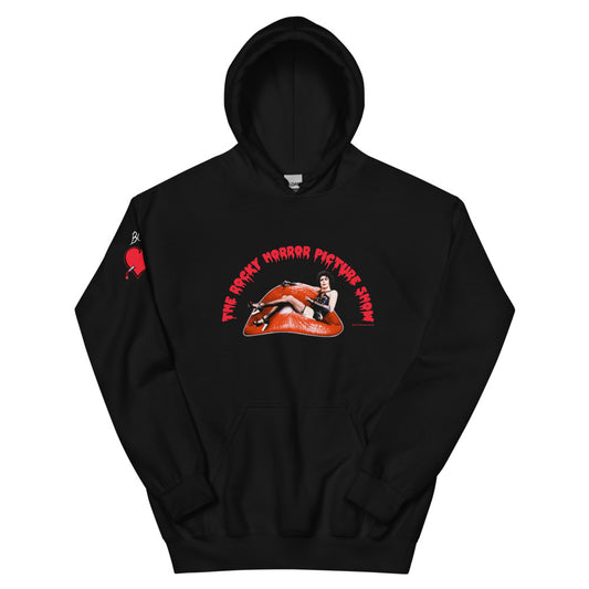 Rocky Horror Picture Show 50th Anniversary Frank Boss Tattoo Hoodie Black