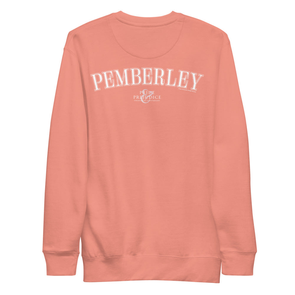 Pride & Prejudice Pemberley Unisex Fleece Pullover  Dusty Rose