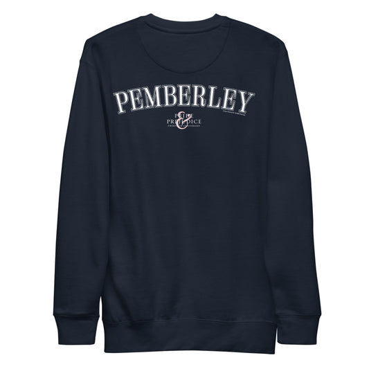 Pride & prejudice pemberley crewneck sweatshirt - navy blazer