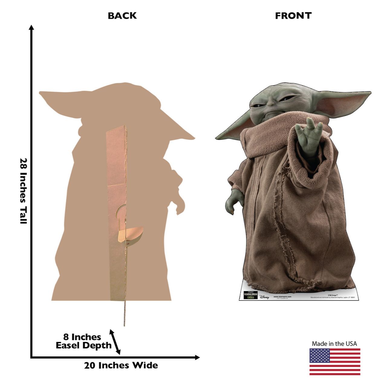 The Mandalorian and Grogu Grogu Standee-3