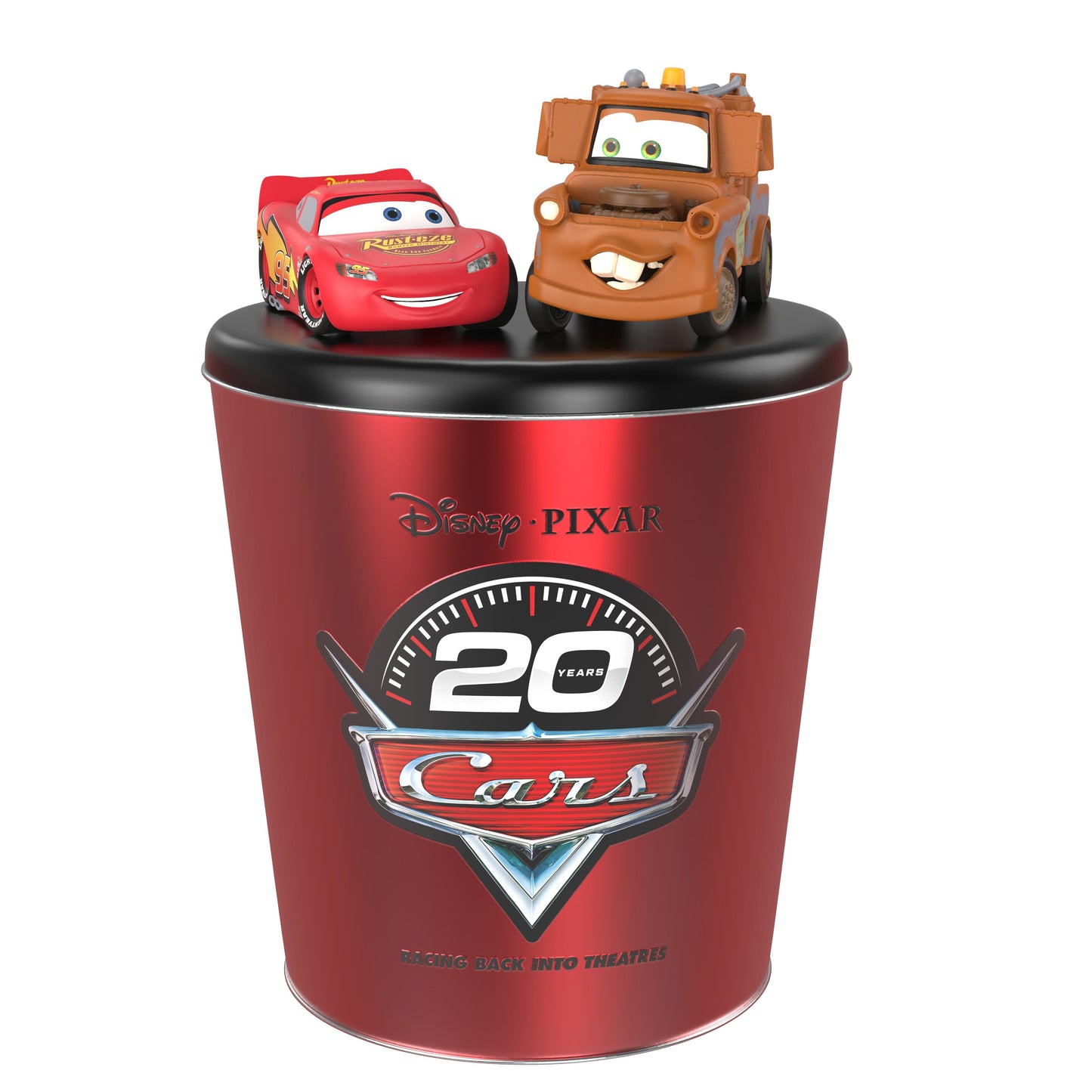 Cars 20th Anniversary 130 oz Metal Tin with Character Lid-3