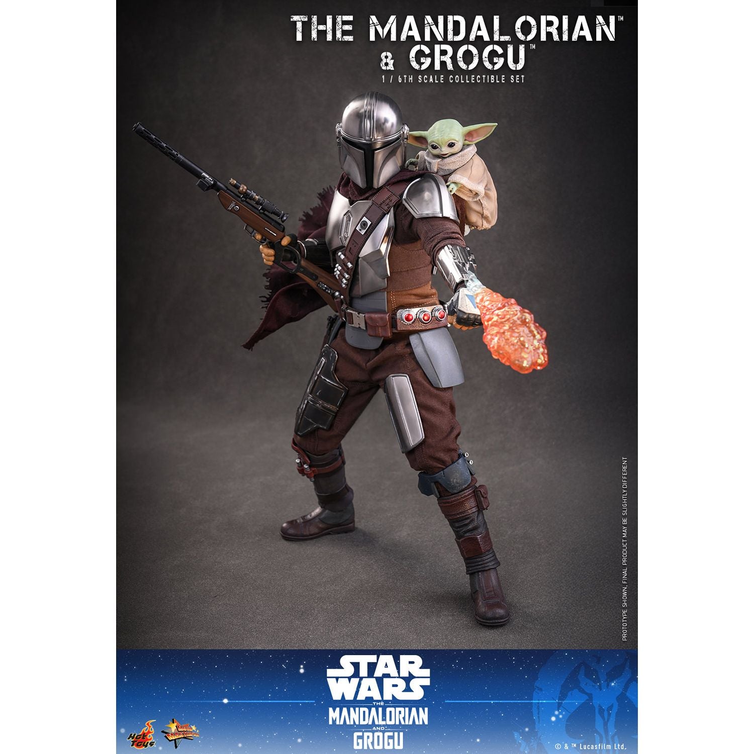 The Mandalorian & Grogu 1/6 Scale Figure Set | Cinemark Shop