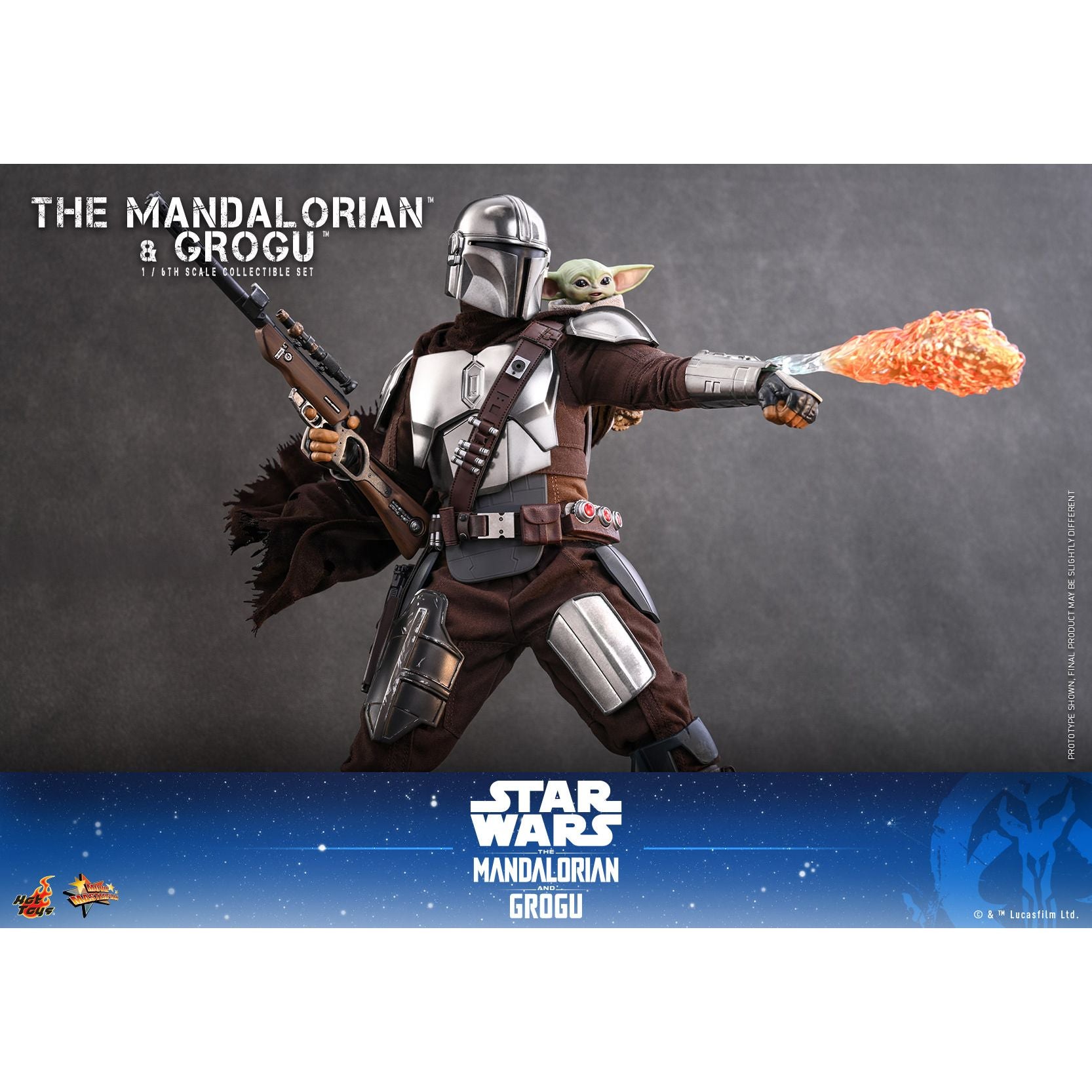 The Mandalorian & Grogu 1/6 Scale Figure Set | Cinemark Shop