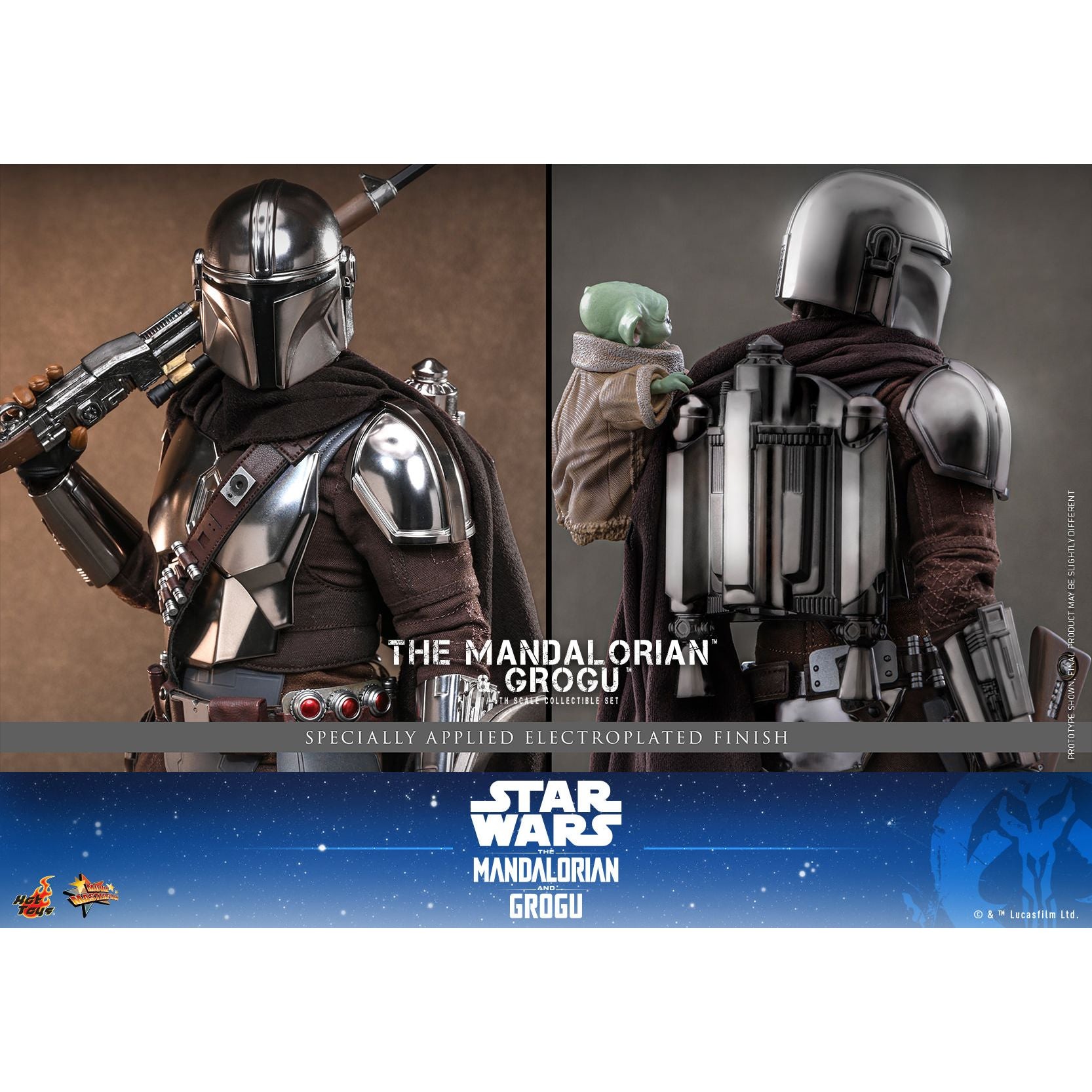 The Mandalorian & Grogu 1/6 Scale Figure Set | Cinemark Shop