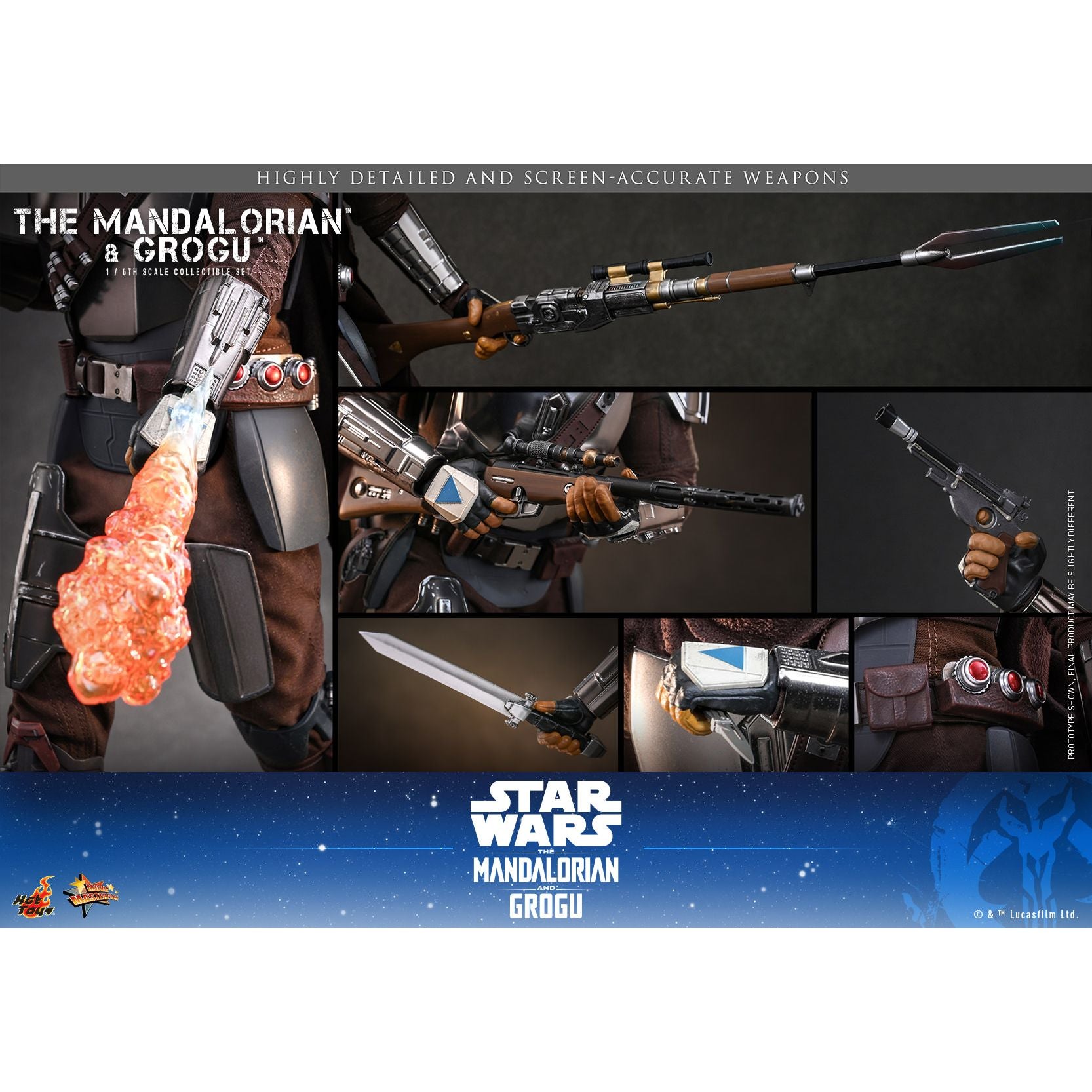 The Mandalorian & Grogu 1/6 Scale Figure Set | Cinemark Shop