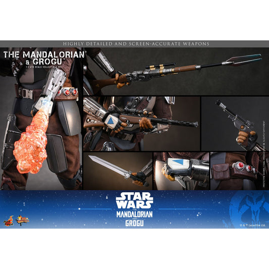 The Mandalorian™ and Grogu™ Sixth Scale Figure Set by Hot Toys-2