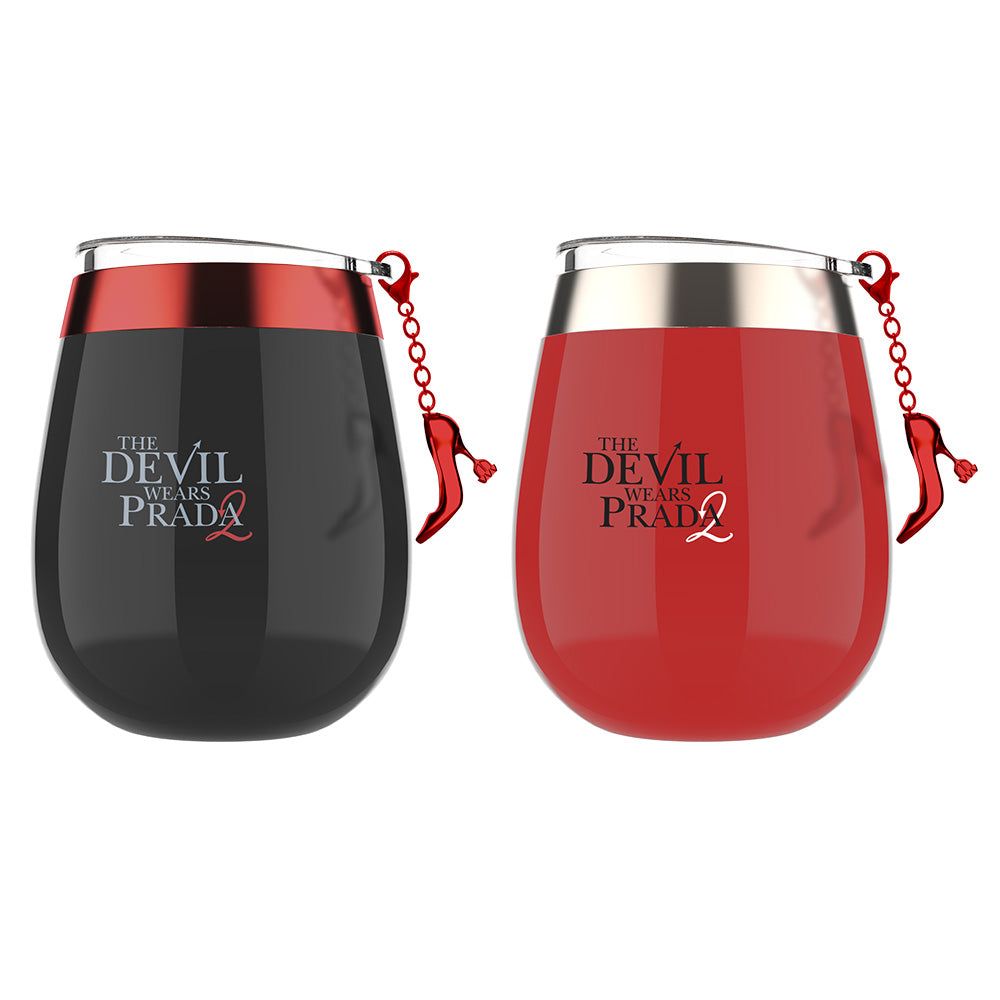 The Devil Wears Prada 2 Stainless Steel Wine Tumbler with Charm