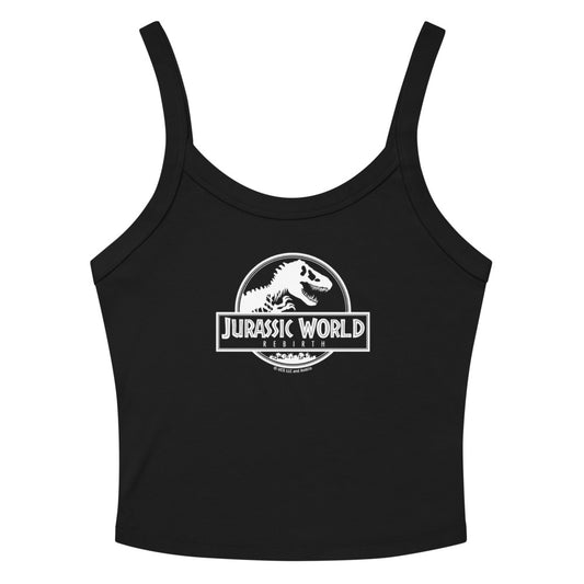 Jurassic World Rebirth Logo Women's Tank Top Solid Black Blend