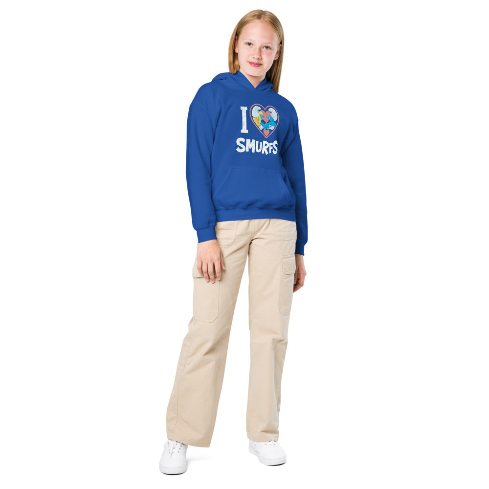 The Smurfs I Love Smurfs Youth Hoodie
